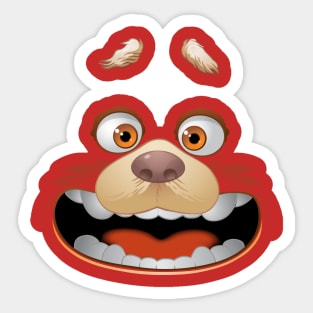 Happy animal face Sticker